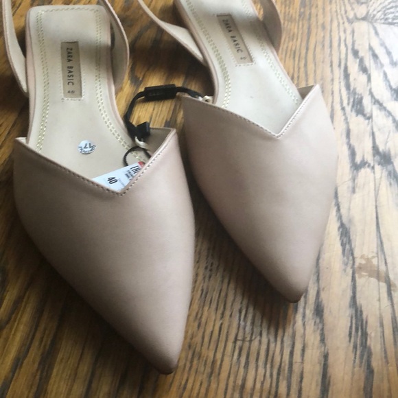 Zara Basic BRAND NEW pointed flat/sandal - Picture 3 of 6